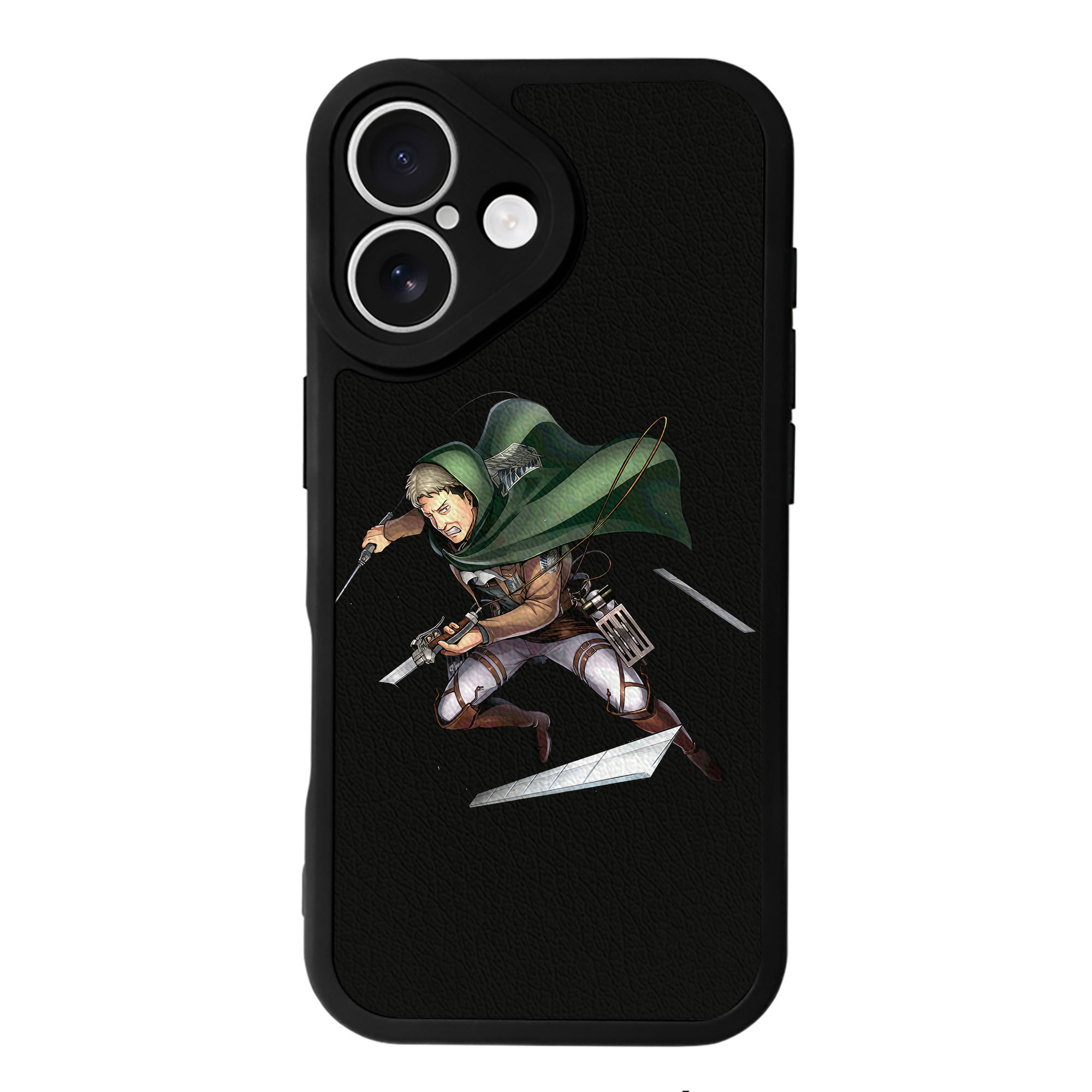 （画像用） 進撃の巨人 Attack on Titan 【iPhone 16シリーズ対応】シリコンスマホケース（レザー調） 材質：シリコン